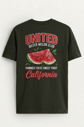 Watermelon Club Poster,T-Shirt σε Χακί Χρώμα