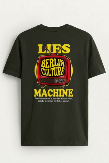 Berlin Culture Machine,T-Shirt σε Χακί Χρώμα