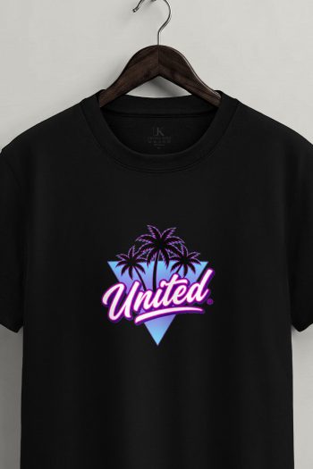 United Palm Sunset, Μπλούζα T-Shirt σε Μαύρο Χρώμα
