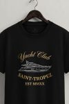 Riviera Yacht Club, Μπλούζα T-Shirt σε Μαύρο Χρώμα