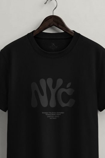 Blackout NYC, Μπλούζα T-Shirt σε Μαύρο Χρώμα
