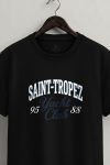 Coastal Yacht Club,T-Shirt σε Μαύρο Χρώμα