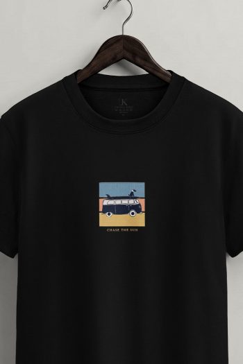 Sunset Window,T-Shirt σε Μαύρο Χρώμα