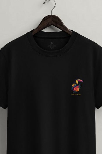 Toucan Pocket Badge,T-Shirt σε Μαύρο Χρώμα