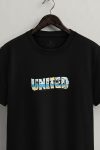 Patchwork United,T-Shirt σε Μαύρο Χρώμα