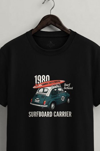 Surfboard Carrier,T-Shirt σε Μαύρο Χρώμα