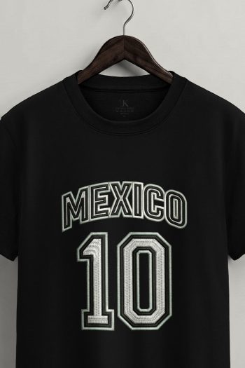 Mexico Ten,T-Shirt σε Μαύρο Χρώμα