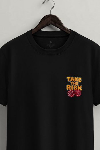 Risk Taken,T-Shirt σε Μαύρο Χρώμα