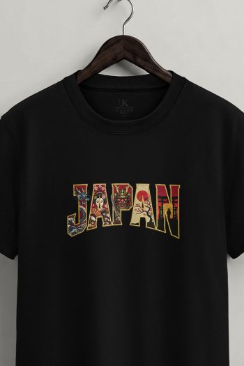 Japan Collage,T-Shirt σε Μαύρο Χρώμα
