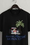 Monaco Road Trip,T-Shirt σε Μαύρο Χρώμα