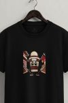 Coffee Mascot,T-Shirt σε Μαύρο Χρώμα