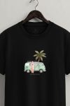 Palm Camper,T-Shirt σε Μαύρο Χρώμα