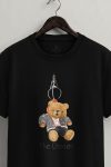 Teddy Keychain,T-Shirt σε Μαύρο Χρώμα