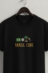 Brazil Core Badge,T-Shirt σε Μαύρο Χρώμα