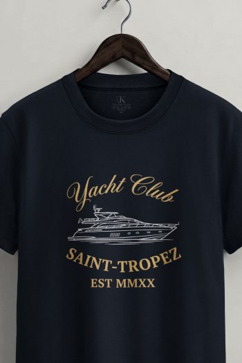 Riviera Yacht Club, Μπλούζα T-Shirt σε Μπλε Χρώμα