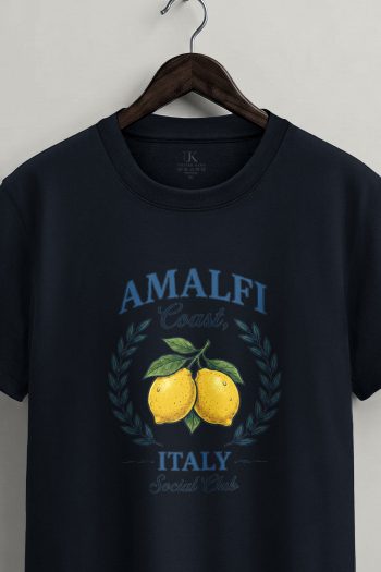 Amalfi Lemon, Μπλούζα T-Shirt σε Μπλε Χρώμα