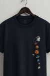 Galaxy Charm Chain,T-Shirt σε Μπλε Χρώμα