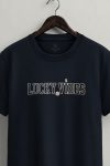 Lucky Vibes Moment,T-Shirt σε Μπλε Χρώμα