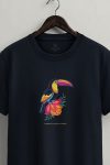 Tropical Toucan,T-Shirt σε Μπλε Χρώμα