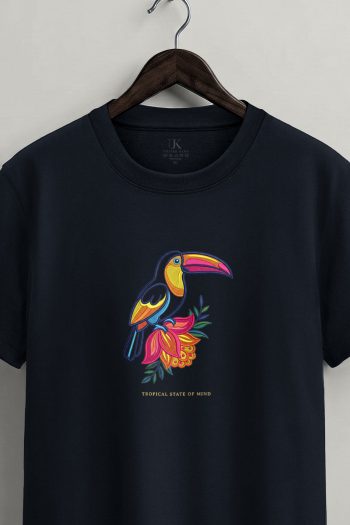 Tropical Toucan,T-Shirt σε Μπλε Χρώμα