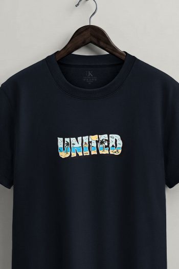 Patchwork United,T-Shirt σε Μπλε Χρώμα
