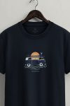 Coastal Camper Van,T-Shirt σε Μπλε Χρώμα