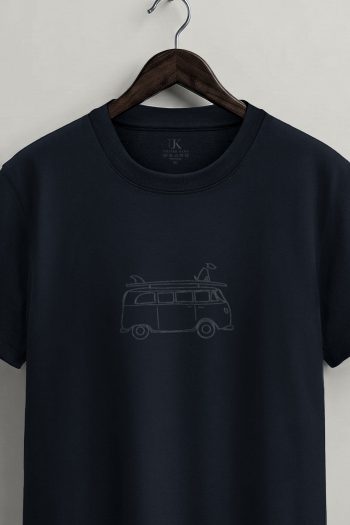 Blackout Vintage Van,T-Shirt σε Μπλε Χρώμα