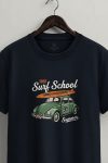 Surf School Car,T-Shirt σε Μπλε Χρώμα