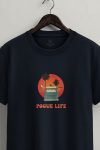 Sunset Van Club,T-Shirt σε Μπλε Χρώμα