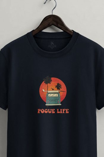 Sunset Van Club,T-Shirt σε Μπλε Χρώμα