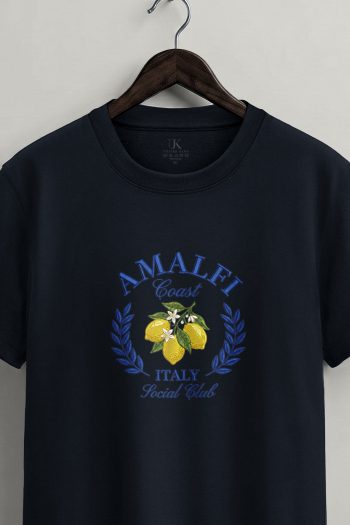 Amalfi Lemon Centered,T-Shirt σε Μπλε Χρώμα