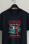 Oceanside Blue Beach Van,T-Shirt σε Μπλε Χρώμα