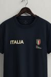 Italia Crest Badge,T-Shirt σε Μπλε Χρώμα
