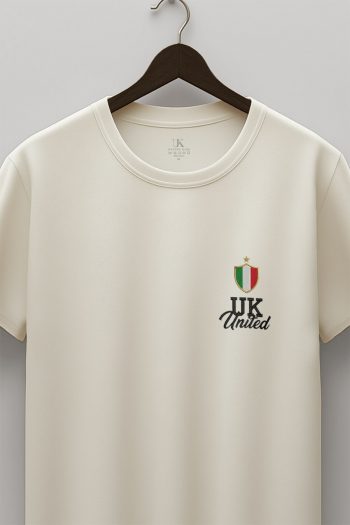 Italia Token,T-Shirt σε Εκρού Χρώμα