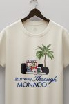 Monaco Road Trip,T-Shirt σε Εκρού Χρώμα
