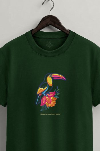 Tropical Toucan,T-Shirt σε Πράσινο Χρώμα