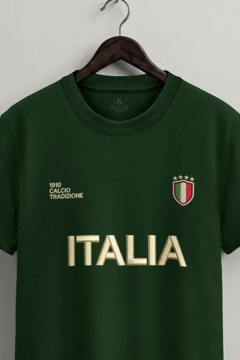 Italia Varsity,T-Shirt σε Πράσινο Χρώμα