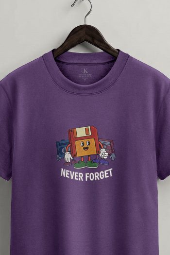 Retro Memory Stack,T-Shirt σε Μωβ Χρώμα