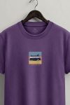 Sunset Window,T-Shirt σε Μωβ Χρώμα