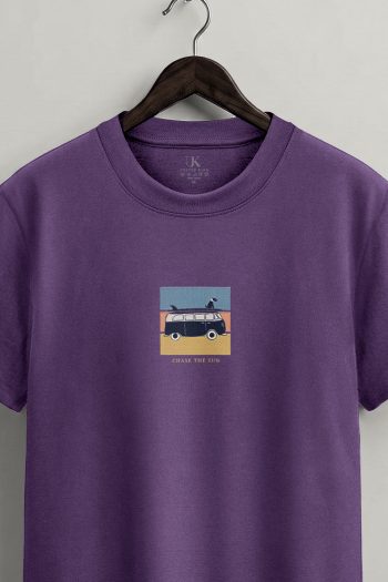 Sunset Window,T-Shirt σε Μωβ Χρώμα