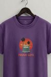 Sunset Van Club,T-Shirt σε Μωβ Χρώμα