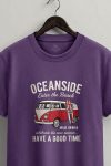Oceanside Red Beach Van,T-Shirt σε Μωβ Χρώμα
