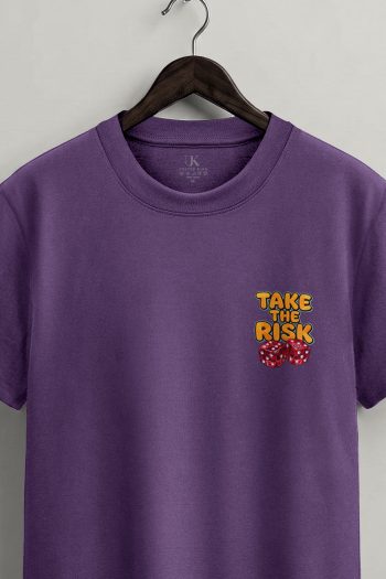 Risk Taken,T-Shirt σε Μωβ Χρώμα