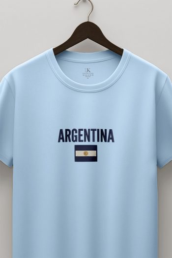 Argentina Flag,T-Shirt σε Γαλάζιο Χρώμα