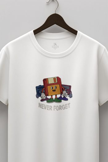 Retro Memory Stack,T-Shirt σε Λευκό Χρώμα