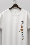 Galaxy Charm Chain,T-Shirt σε Λευκό Χρώμα