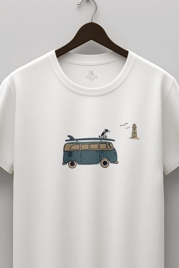 Coastal Camper,T-Shirt σε Λευκό Χρώμα