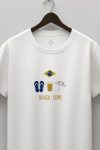 Brazil Beach Core,T-Shirt σε Λευκό Χρώμα