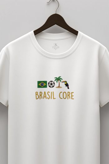 Brazil Core Badge,T-Shirt σε Λευκό Χρώμα