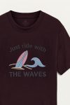Wave Sail Club,T-Shirt σε Μπορντώ Χρώμα